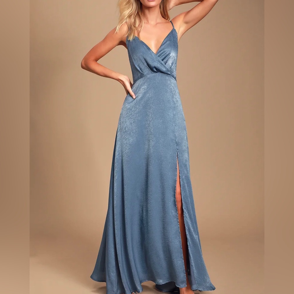Slate Blue Maxi Dress
